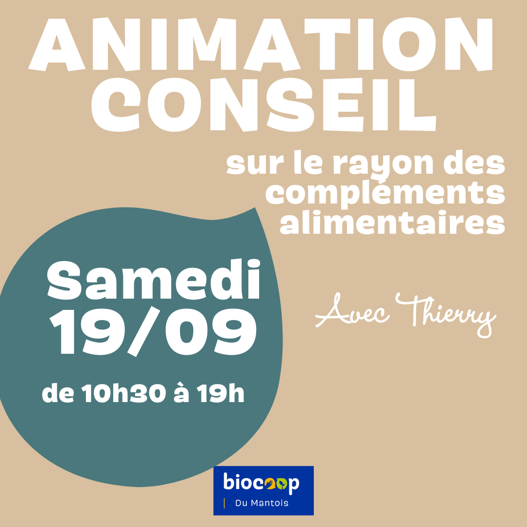 Animation Conseil sur le rayon des compléments alimentaires et cosmétiques 