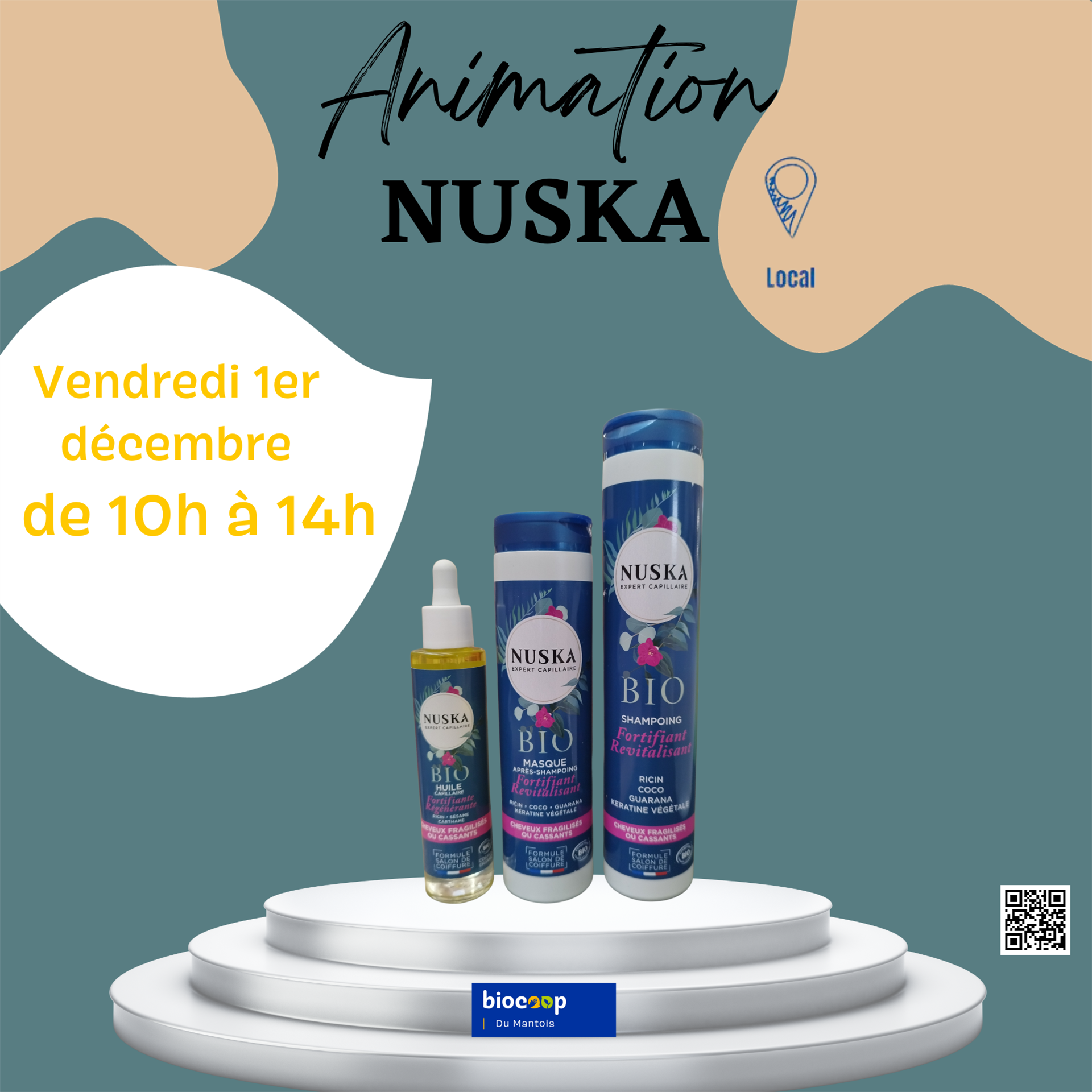 Nuska, shampoings et soins Bio et Local.
