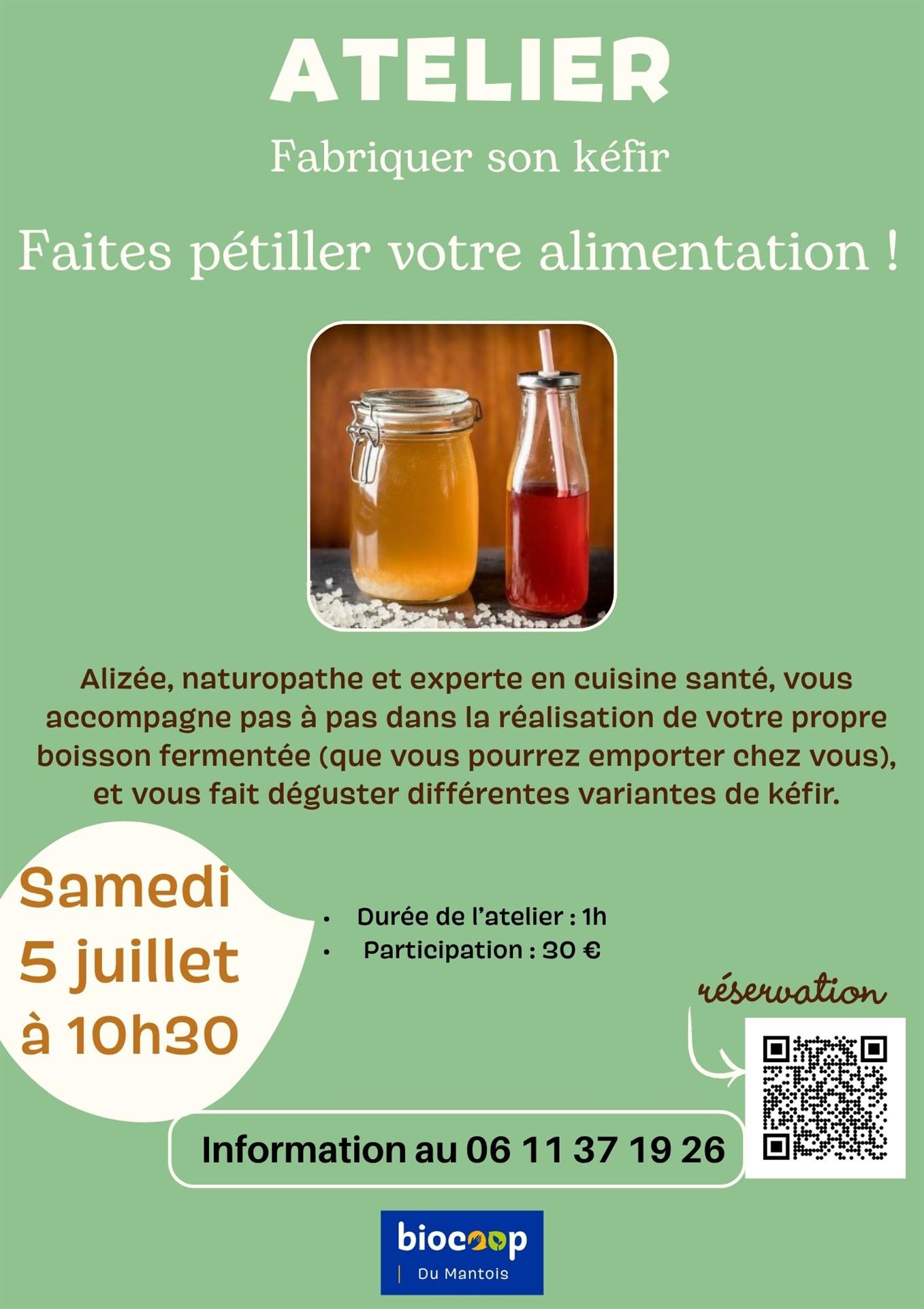 Atelier Kéfir avec Alizée, naturopathe