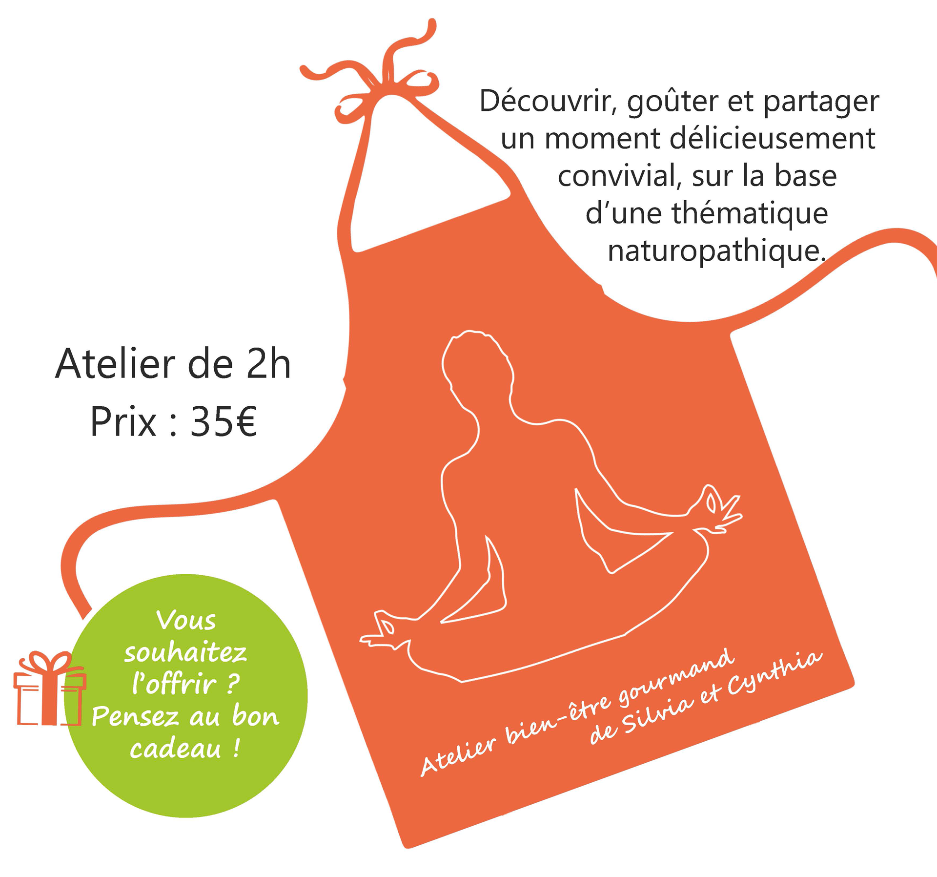 Ateliers bien-être gourmand, avec Silvia et Cynthia Ateliers bien-être gourmand, avec Silvia et Cynthia