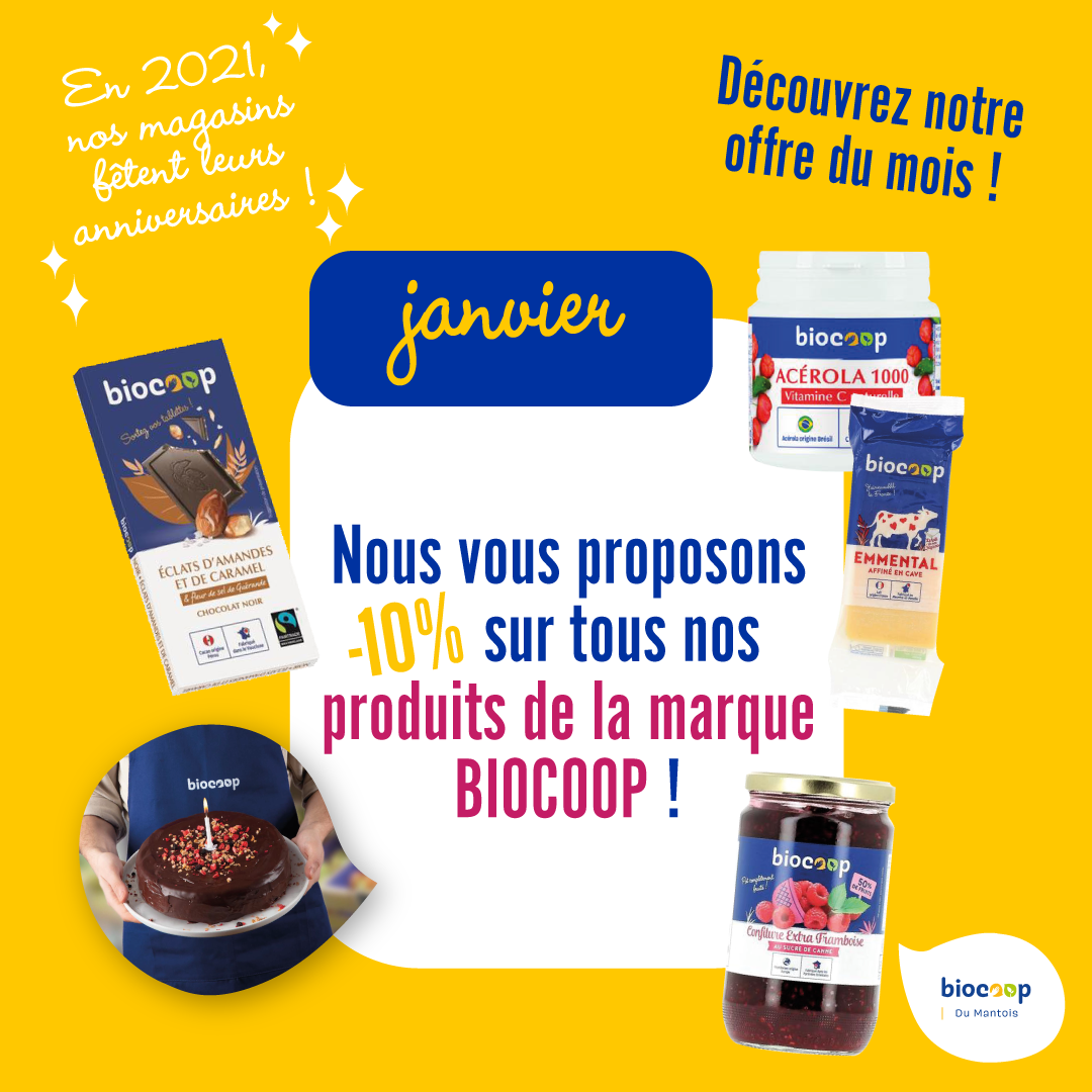 2021 : votre Biocoop d'Epône fête ses 10 ans avec vous ! 2021 : votre Biocoop d'Epône fête ses 10 ans avec vous !