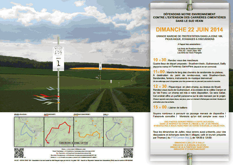 Urgent : fin de la consultation préfectoral sur l'extension des carrières cimentières du Vexin le 18 octobre Urgent : fin de la consultation préfectoral sur l'extension des carrières cimentières du Vexin le 18 octobre