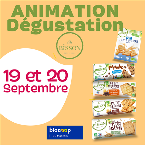 Animation - Dégustation des biscuits Bisson
