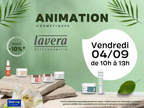 Animation Iavera dans notre rayon bien-être 