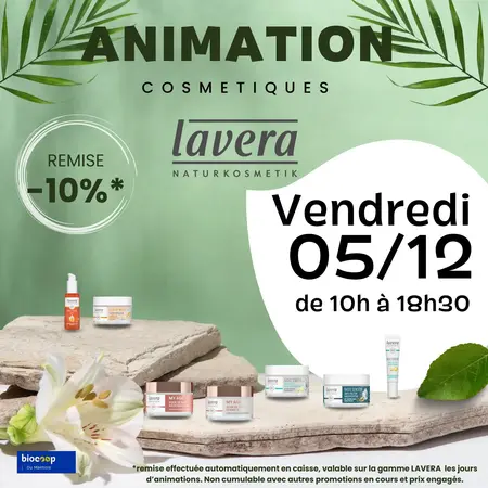 Animation Iavera dans notre rayon bien-être 