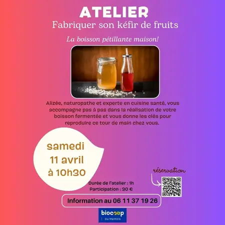 Atelier : fabriquer son kéfir de fruits