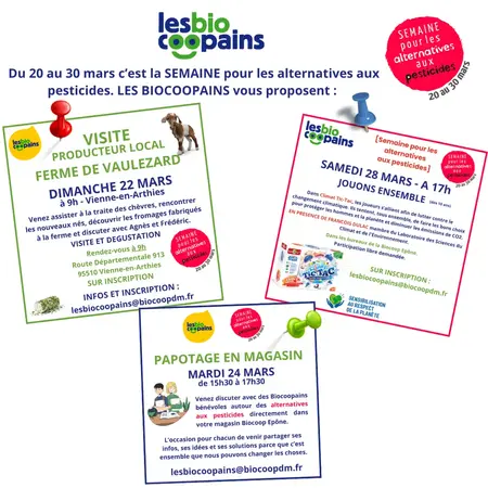 Les actions des Biocoopains dans le cadre de la semaine pour les alternatives aux pesticides