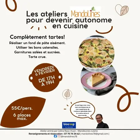 Atelier cuisine avec MandoLines : Complètement tartes! 
