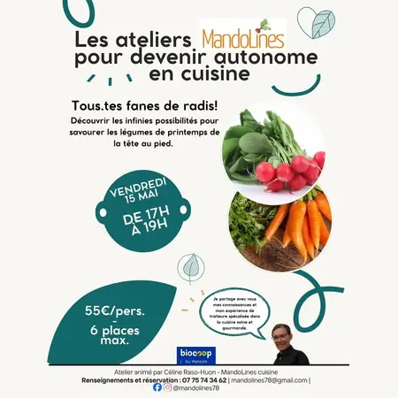 Atelier cuisine avec MandoLines : Tous.tes fanes de radis!
