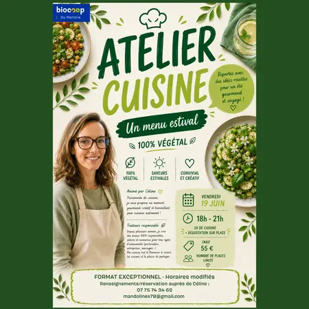 Atelier cuisine: un menu estival 100% végétal