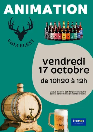 Animation des bières Volcelest