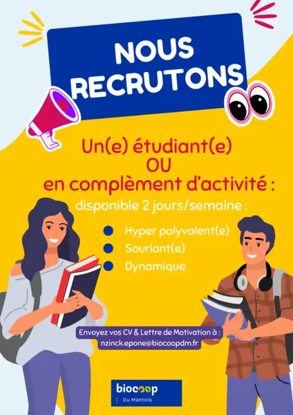 La Biocoop du Mantois recrute !