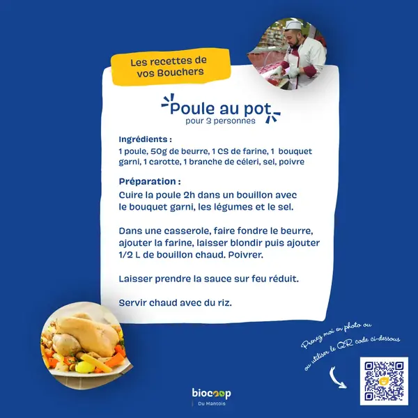 Les recettes de vos Bouchers : poule au pot